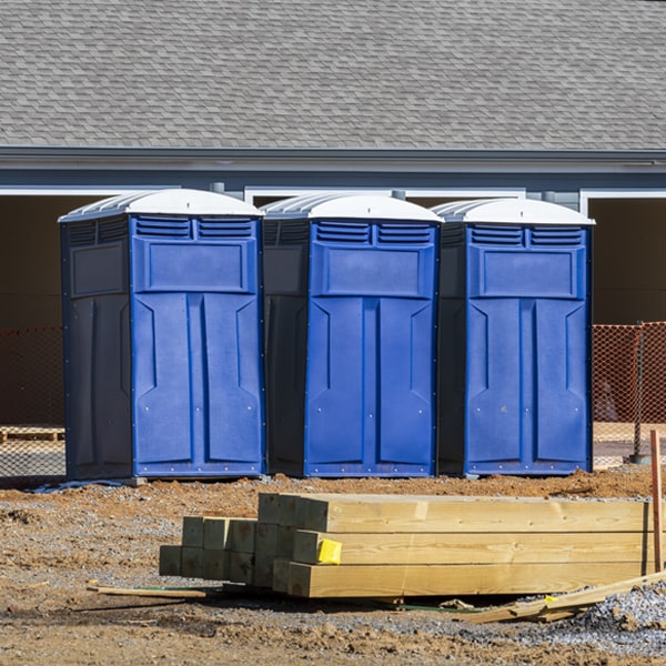 are there any restrictions on where i can place the portable restrooms during my rental period in Accoville WV